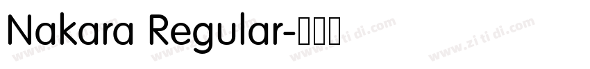 Nakara Regular字体转换